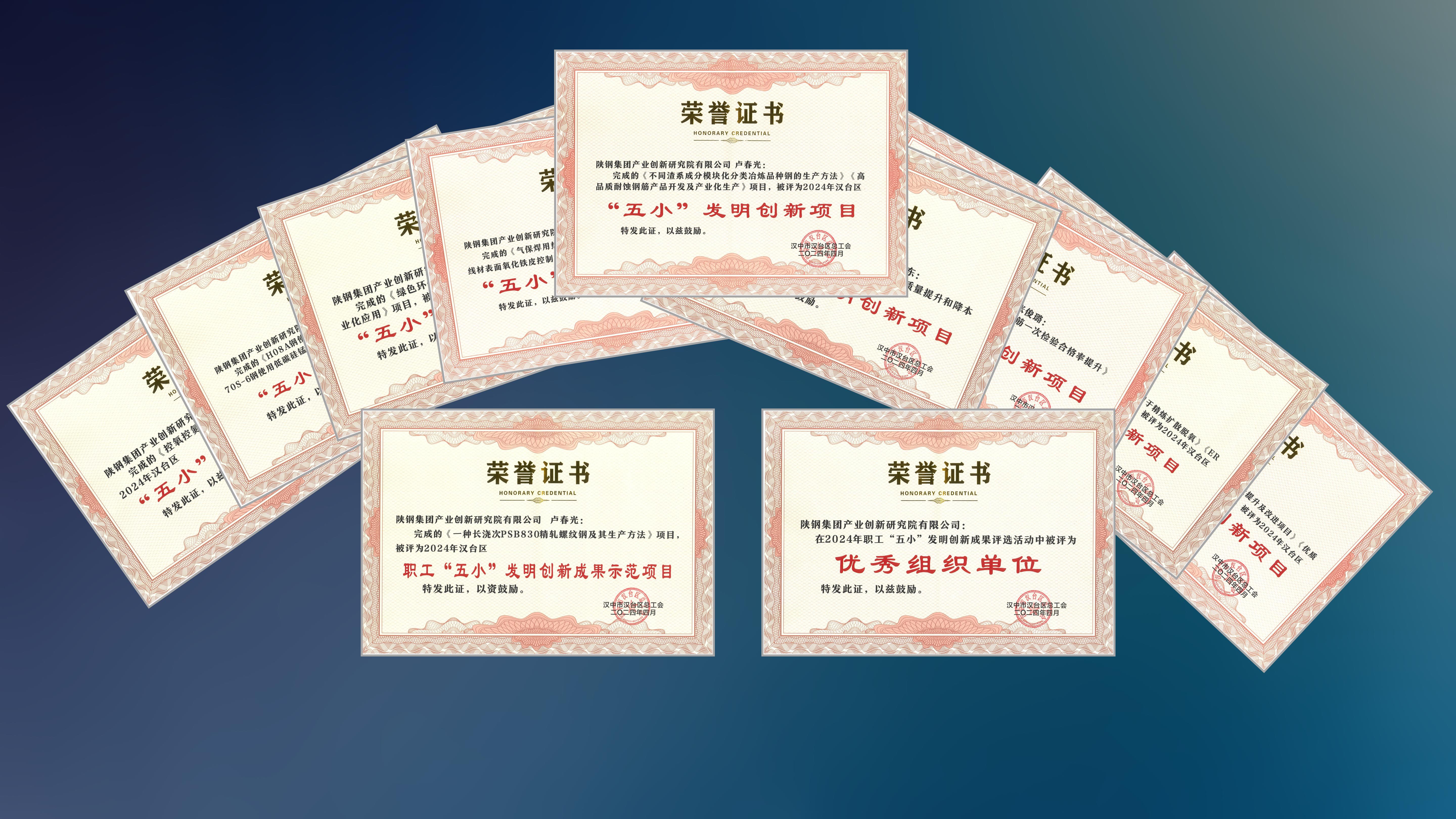 創新研究院多個項目榮獲漢中市“五小”創新成果